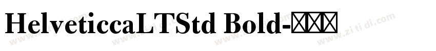 HelveticcaLTStd Bold字体转换
